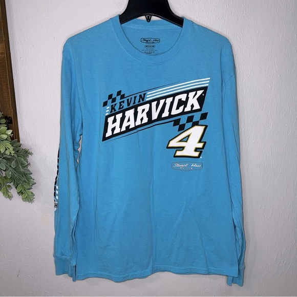 Stewart-Haas Racing Long Sleeve Crewneck Busch Kevin Harvick Shirt Size Medium - Picture 1 of 4